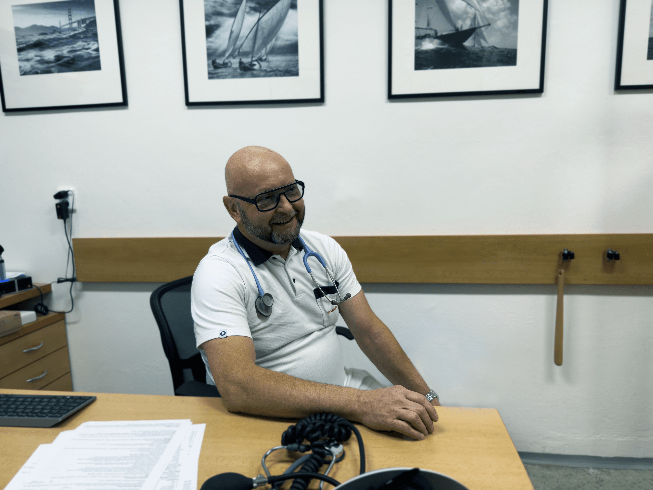 MUDr. Radovan Válek v ordinaci